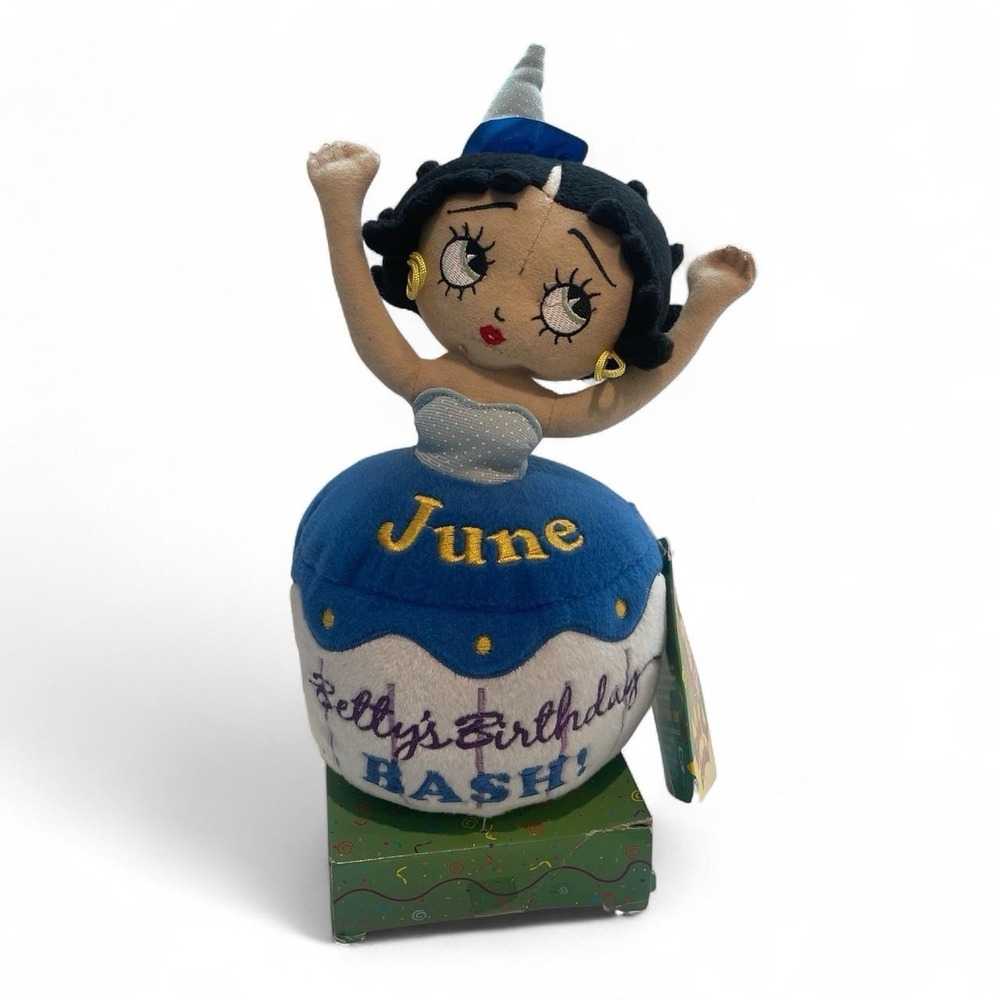 Betty Boop Birthday Bash Cupcake June Plushie Stuffed Toy 2013 Collectible
